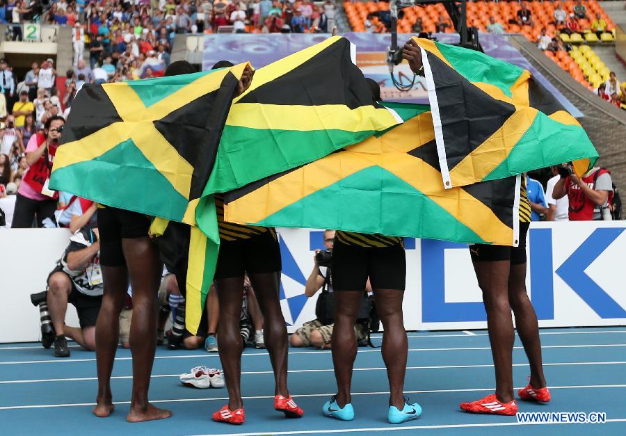 Мужская сборная Ямайки завоевала "золото" на Чемпионате мира по легкой атлетике в эстафете 4х100 м (16)