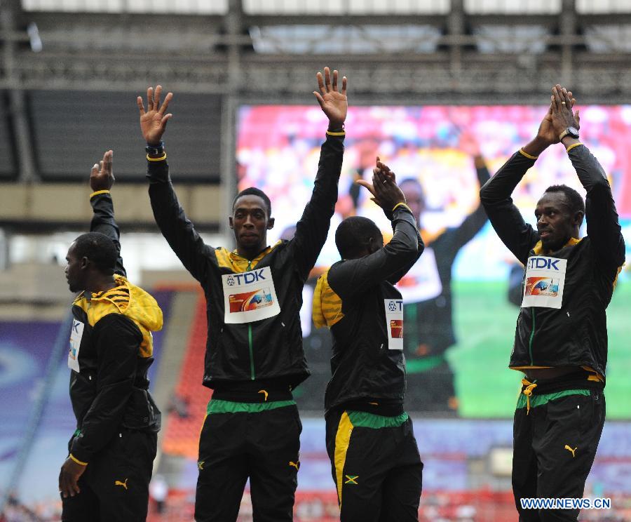 Мужская сборная Ямайки завоевала "золото" на Чемпионате мира по легкой атлетике в эстафете 4х100 м (18)