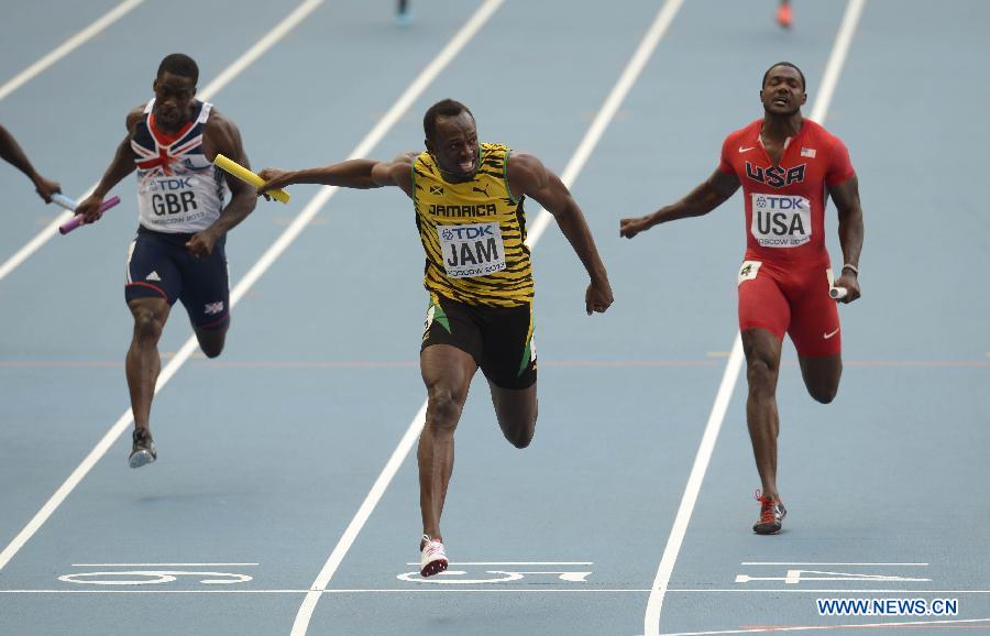 Мужская сборная Ямайки завоевала "золото" на Чемпионате мира по легкой атлетике в эстафете 4х100 м (2)