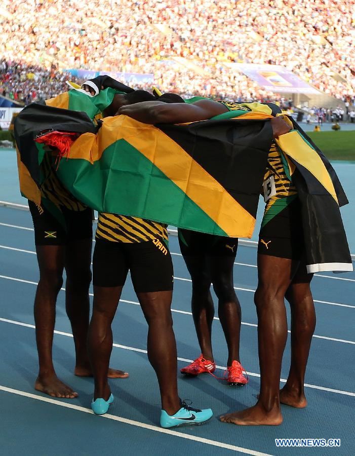 Мужская сборная Ямайки завоевала "золото" на Чемпионате мира по легкой атлетике в эстафете 4х100 м (11)