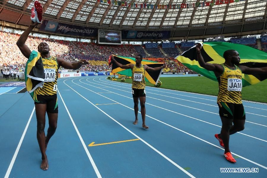 Мужская сборная Ямайки завоевала "золото" на Чемпионате мира по легкой атлетике в эстафете 4х100 м (17)