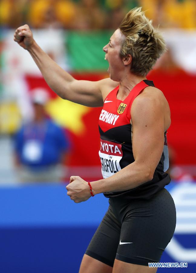 Немка Кристина Обергфелль стала чемпионом мира в метании копья на Чемпионате мира по легкой атлетике (6)
