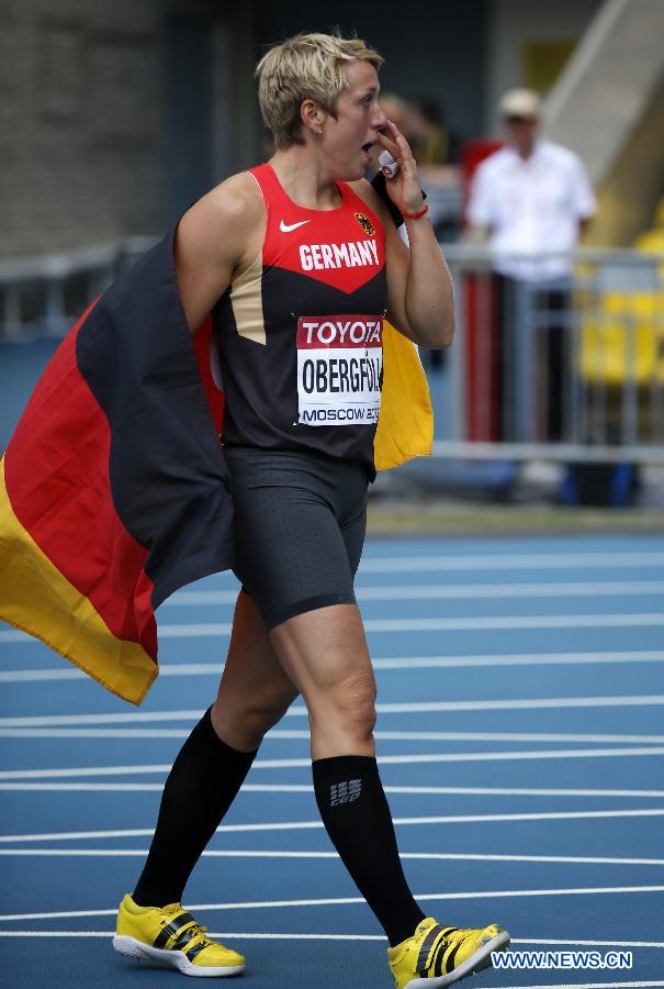Немка Кристина Обергфелль стала чемпионом мира в метании копья на Чемпионате мира по легкой атлетике (8)