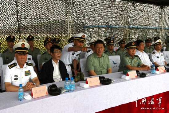 Си Цзиньпин посетил с инспекцией Шэньянский военный округ НОАК (7)