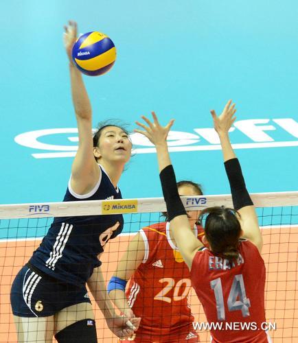 Женская сборная Китая по волейболу одержала победу над сборной Японии и вышла в финал чемпионата мира (4)