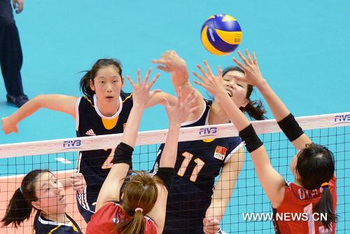 Женская сборная Китая по волейболу одержала победу над сборной Японии и вышла в финал чемпионата мира (2)