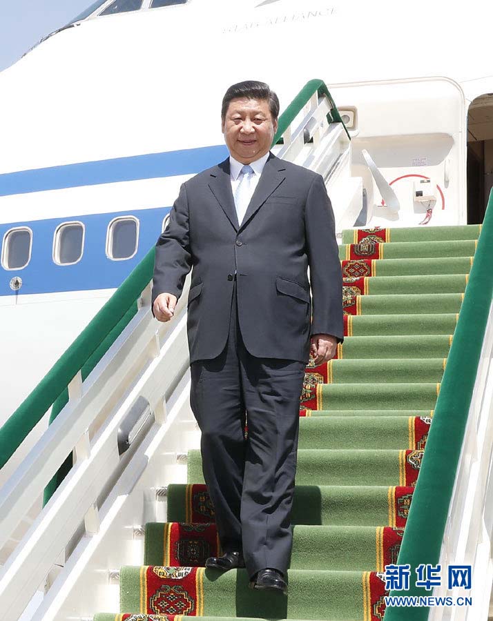 Председатель КНР Си Цзиньпин прибыл в Ашхабад с визитом  (3)
