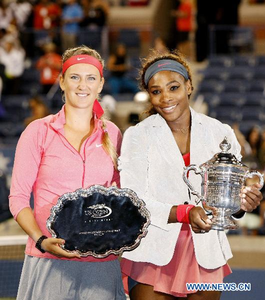 В финале Открытого чемпионата США по теннису В. Азаренко проиграла С. Уильямс (23)
