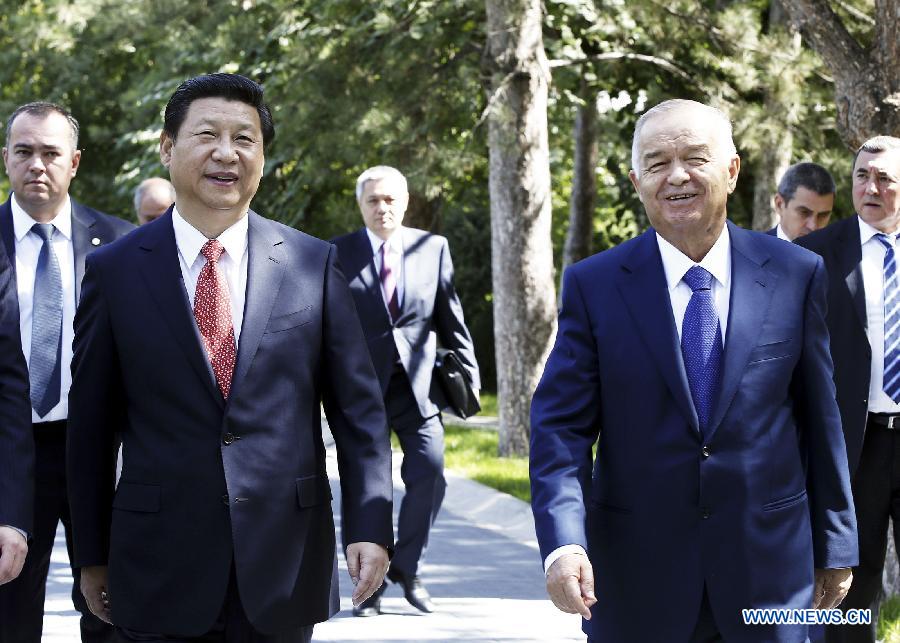 Си Цзиньпин встретился с президентом Узбекистана Исламом Каримовым