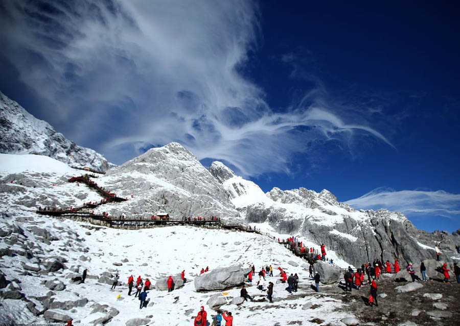 Ландшафтные зоны категории 5А в провинции Юньнань: Снежная гора Юйлун в Лицзян (2)