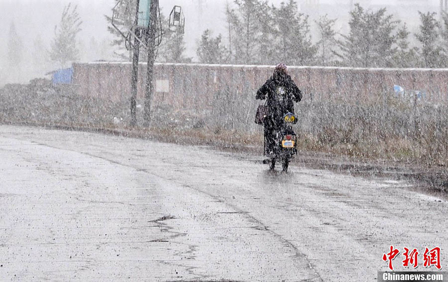 Во Внутренней Монголии наступила зима: на территории района зафиксировано понижение температуры