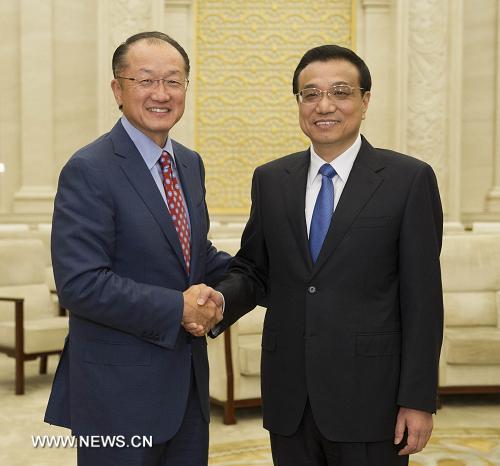 Китайский премьер встретился с президентом ВБ (2)