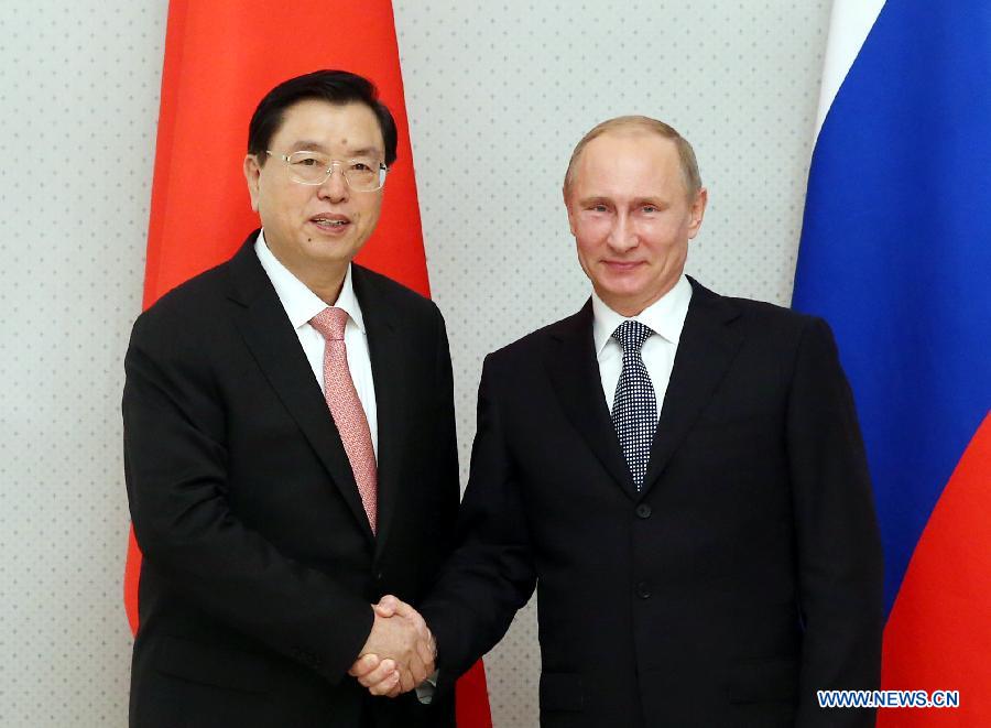 Председатель ПК ВСНП Чжан Дэцзян совершил официальный и дружественный визит в Россию