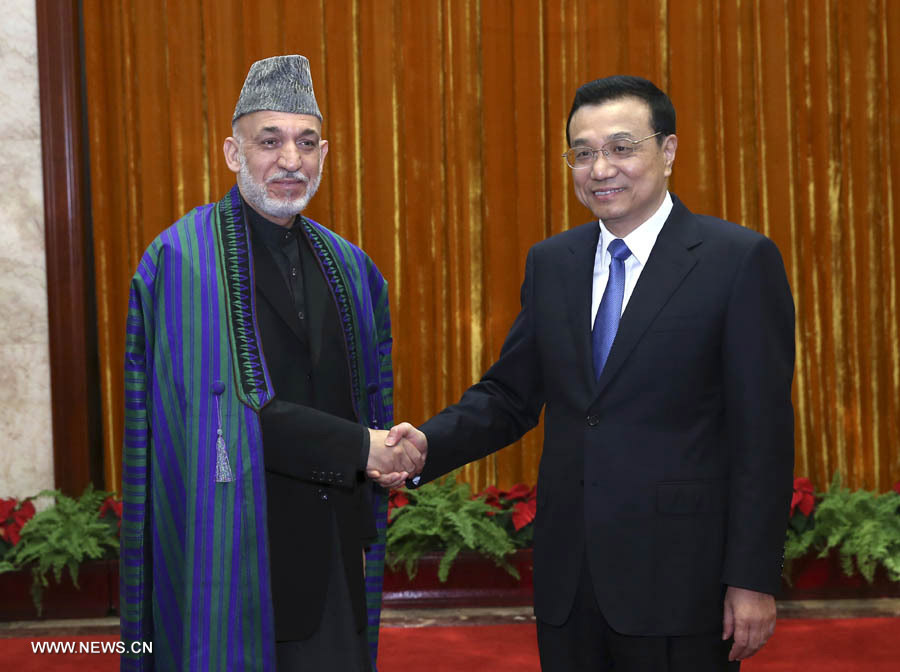 Премьер Госсовета КНР Ли Кэцян встретился с президентом Афганистана Хамидом Карзаем (2)