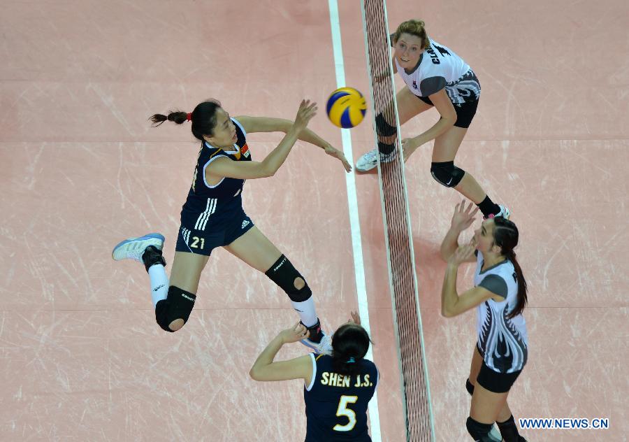 На азиатском этапе квалификационных соревнований чемпионата мира по волейболу сборная Китая одержала победу над сборной Новой Зеландии (6)
