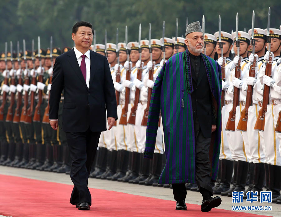 Председатель КНР Си Цзиньпин провел переговоры с президентом Афганистана Хамидом Карзаем