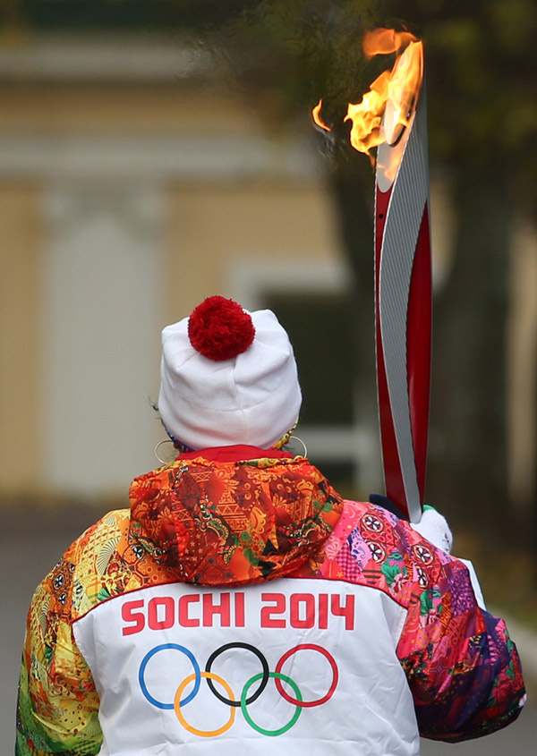 Эстафета огня XXII Олимпийских игр в Подмосковье (8)