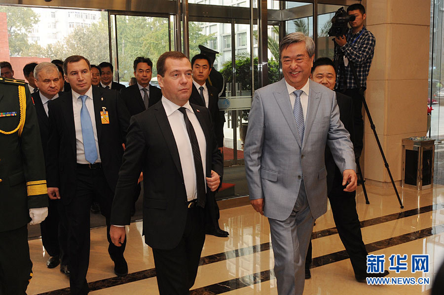 Генеральный директор агентства Синьхуа Ли Цунцзюнь приветствовал Председателя Правительства Российской Федерации Д.А.Медведева