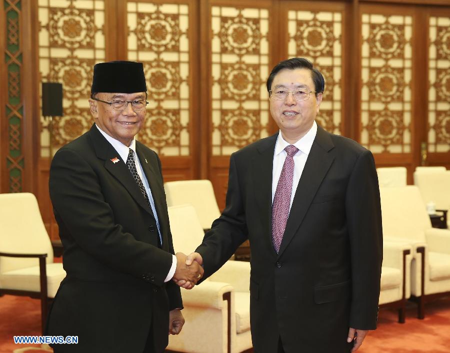 Чжан Дэцзян встретился с председателем Народного консультативного конгресса Индонезии (2)
