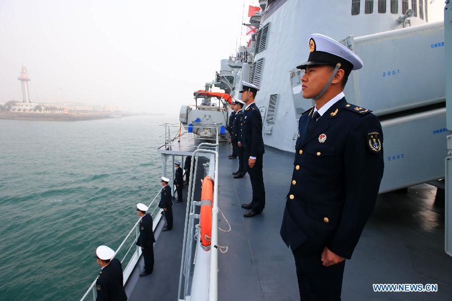 Отряд кораблей ВМС Китая вернулся из дальнего похода
