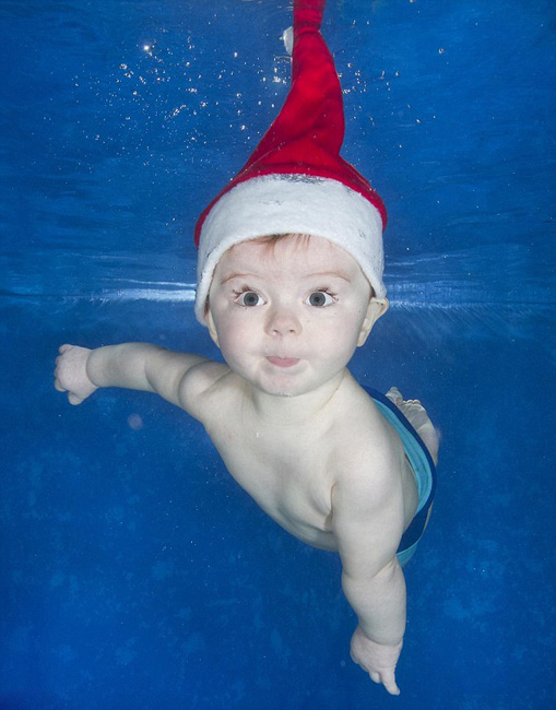 Плавающие под водой младенцы (9)