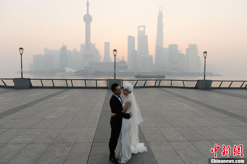 Серьезное загрязнение воздуха в Шанхае (5)