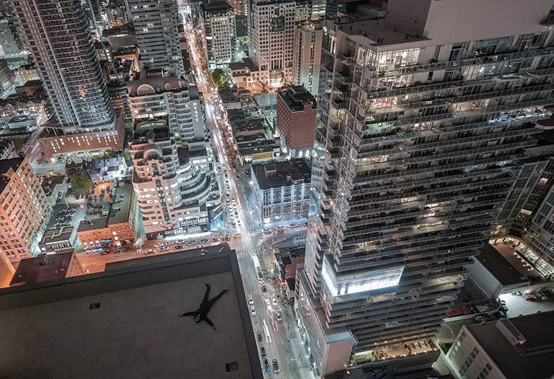 Канадец забрался на 300-метровое здание, чтобы снять необыкновенный городской пейзаж (2)