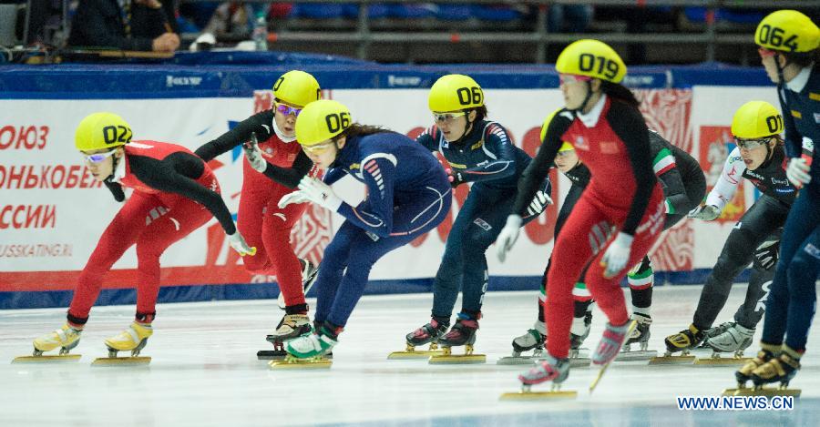 Женская сборная Китая завоевала золото в эстафете на 3000м на Кубке мира по шорт-треку в Коломне (2)