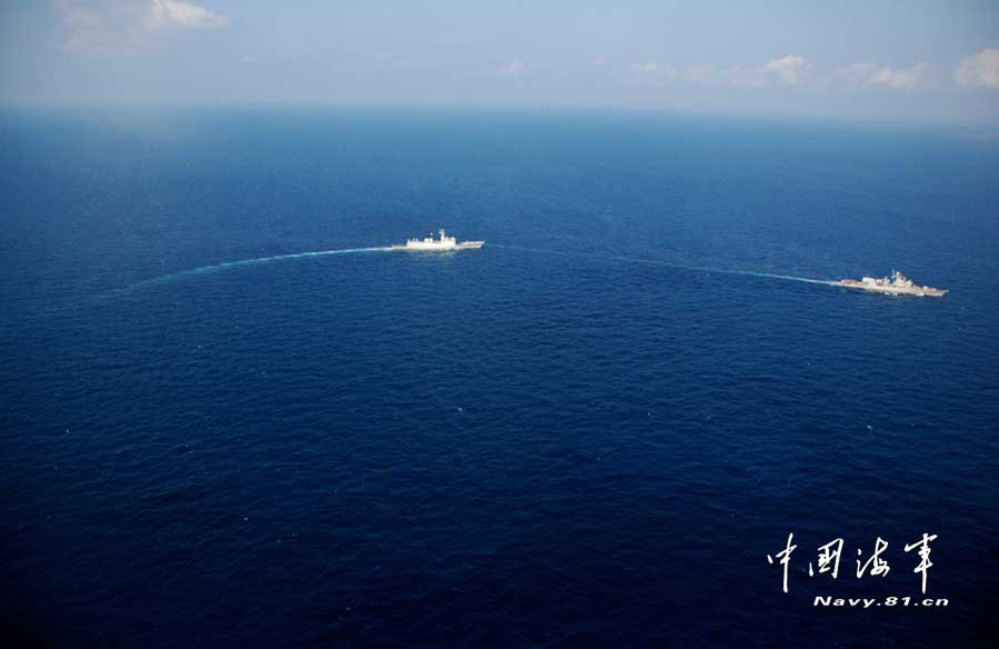 Корабли ВМС Китая и Украины провели совместные учения (8)