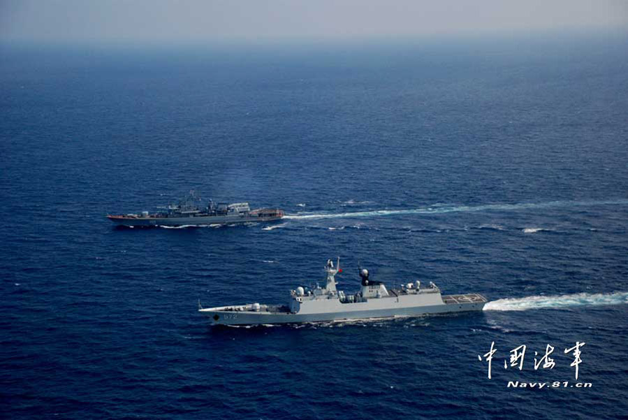 Корабли ВМС Китая и Украины провели совместные учения (2)
