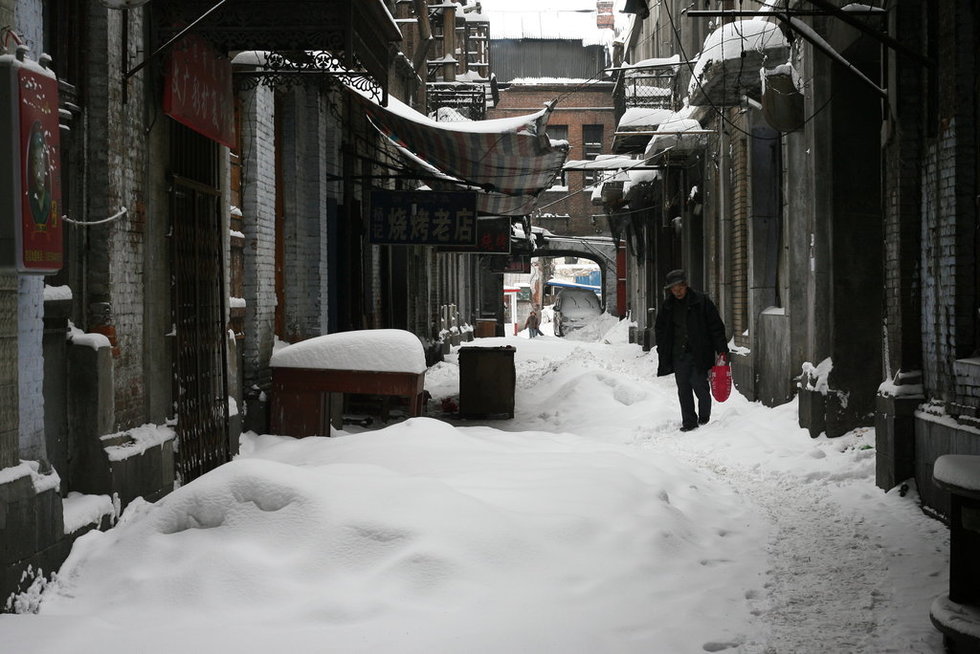 Снежная буря в Харбине продолжалась более 40 часов (6)