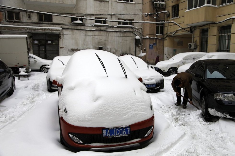 Снежная буря в Харбине продолжалась более 40 часов (2)