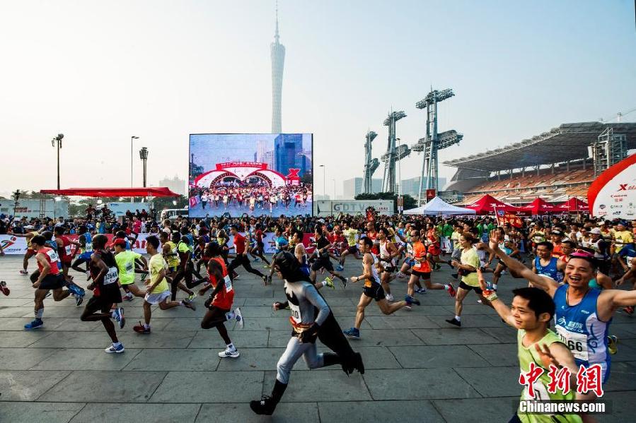 В Гуанчжоу прошел марафон