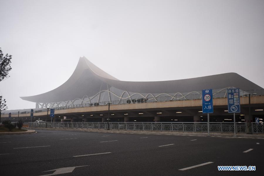 В аэропорту "Чаншуй" города Куньмин из-за сильного тумана более 12 тыс пассажиров вынуждены ожидать своих рейсов
