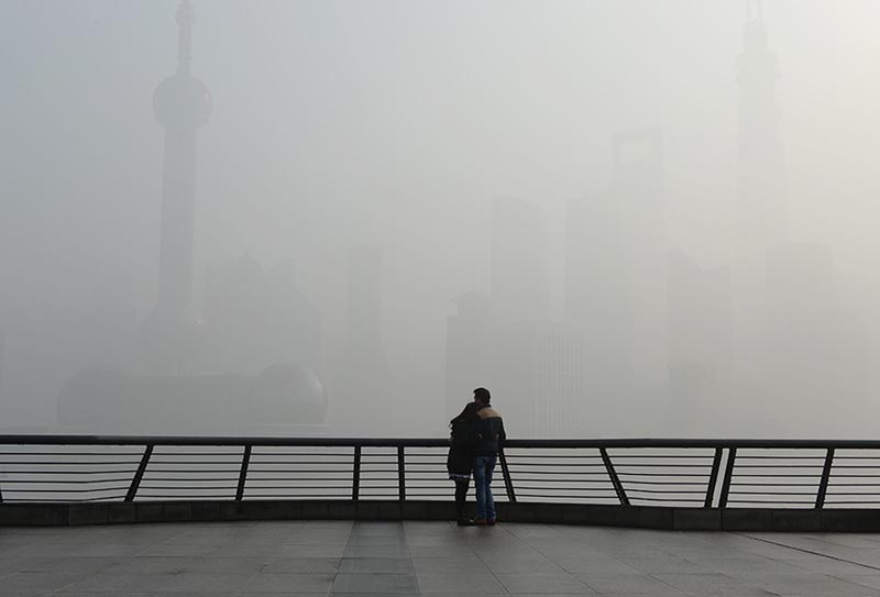 Смог распространился на более сотни городов Китая (7)