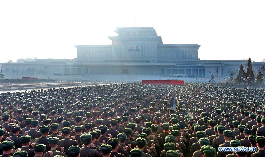 Вооруженные силы КНДР на митинге для принесения присяги поклялись ценой жизни защищать Ким Чен Ына (5)