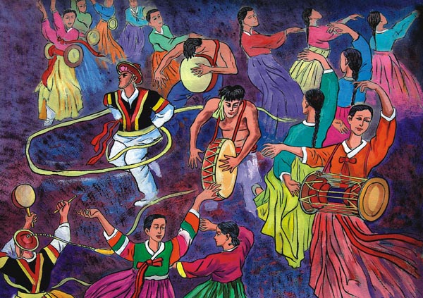 Танец корейских крестьян