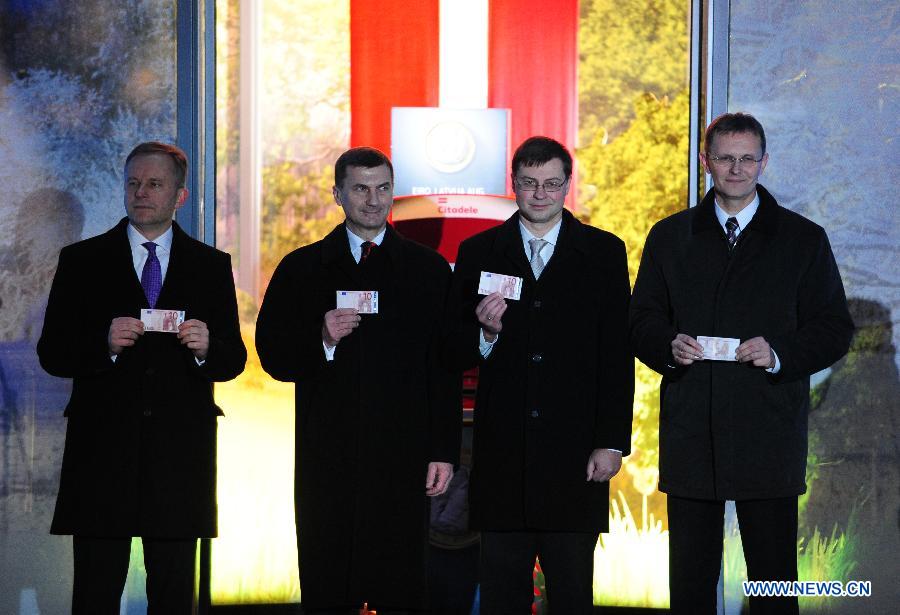 Латвия официально вступила в Еврозону 