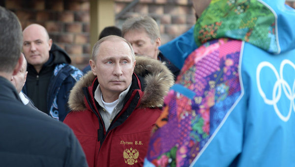 В.Путин осмотрел олимпийские объекты в Сочи