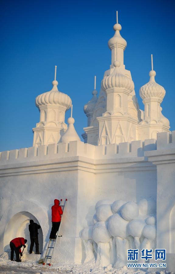 Снежные скульптуры украшают зимние города (2)