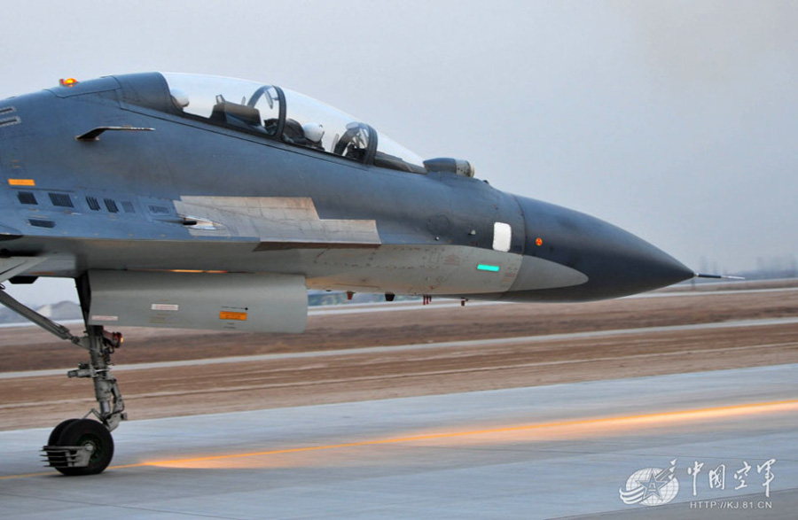 Фото первого полета «Су-30» в новом году (3)