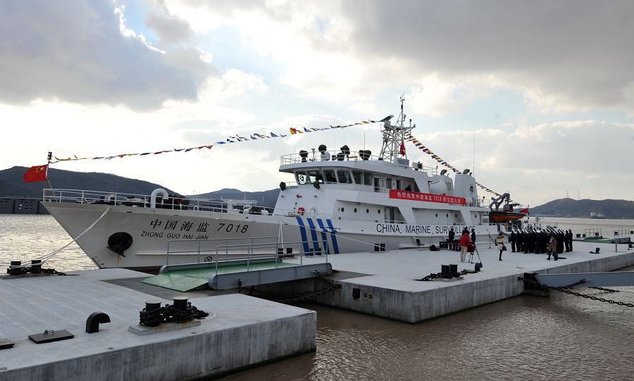 В Чжоушань принято на вооружение первое 600-тонное патрульное судно (2)