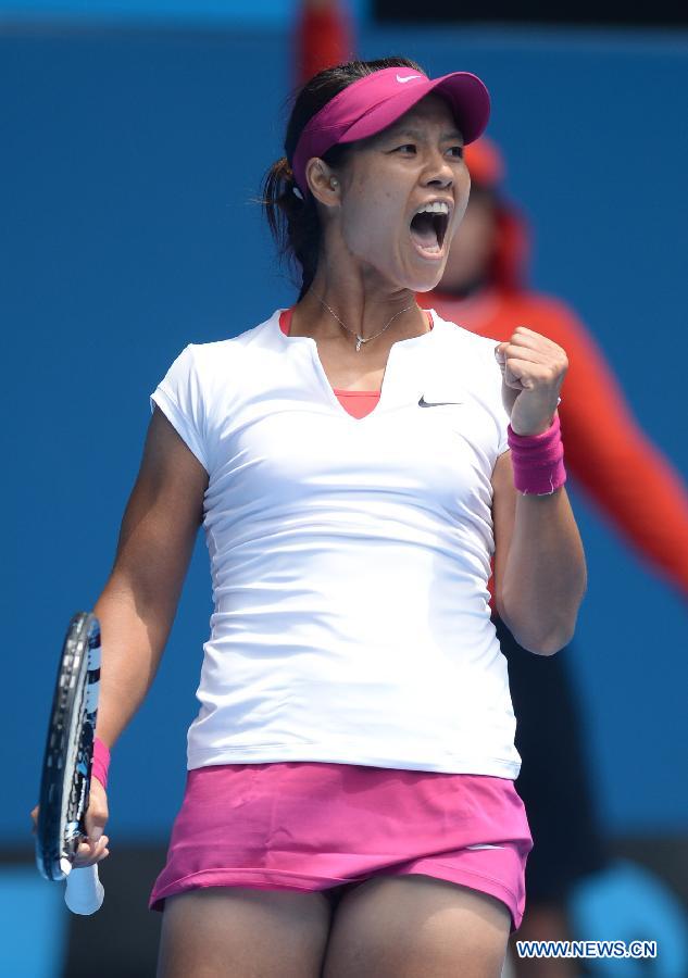 Ли На вышла в четвертьфинал Открытого чемпионата Австралии-2014 (18)