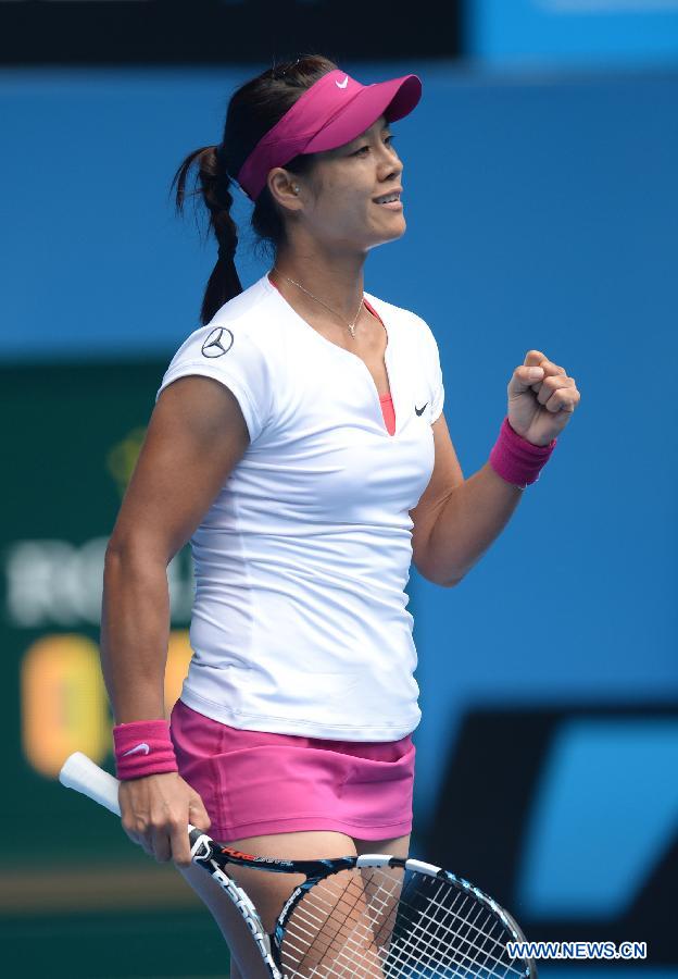 Ли На вышла в четвертьфинал Открытого чемпионата Австралии-2014 (11)