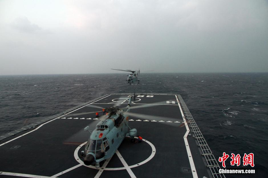 Китайская эскадра «Наньхай» крейсировала острова Сиша (6)