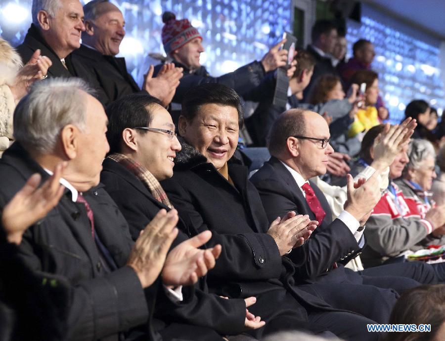 Председатель КНР Си Цзиньпин посетил церемонию открытия зимней Олимпиады в Сочи (2)