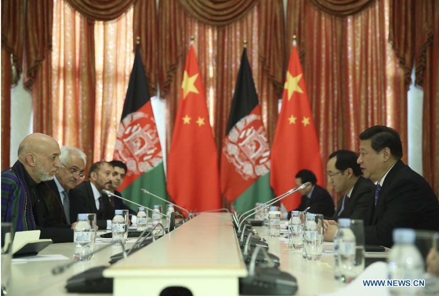 Си Цзиньпин встретился с президентом Афганистана Хамидом Карзаем (2)