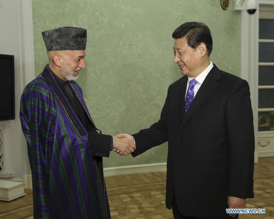 Си Цзиньпин встретился с президентом Афганистана Хамидом Карзаем