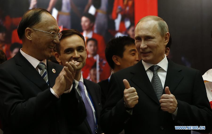 В. Путин посетил "Китайский дом" и пожелал Китаю удачи на зимней Олимпиаде в Сочи (5)