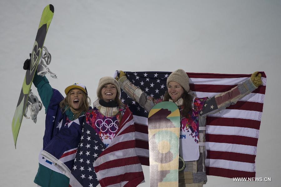 Американская сноубордистка К. Фаррингтон выиграла олимпийскую золотую медаль в хафпайпе (4)